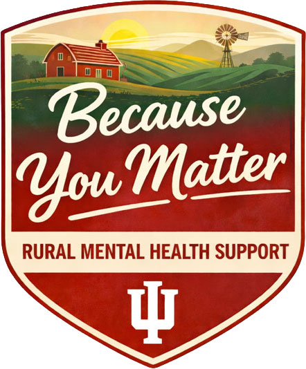 Logo of the Because You Matter program. Rural Mental Health Support.